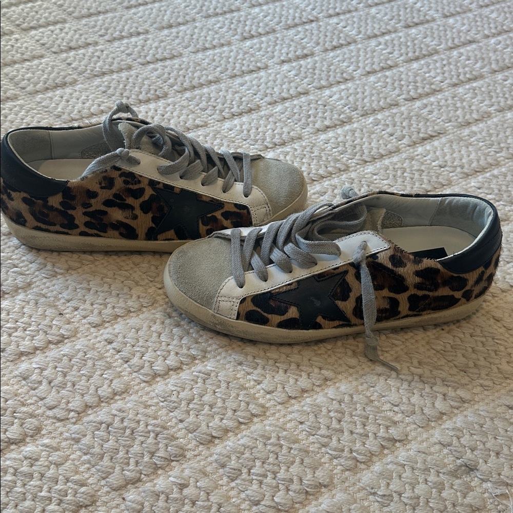 Golden Goose- Super- Star in Leopard print leather- Size- 37 - Picture 3 of 5